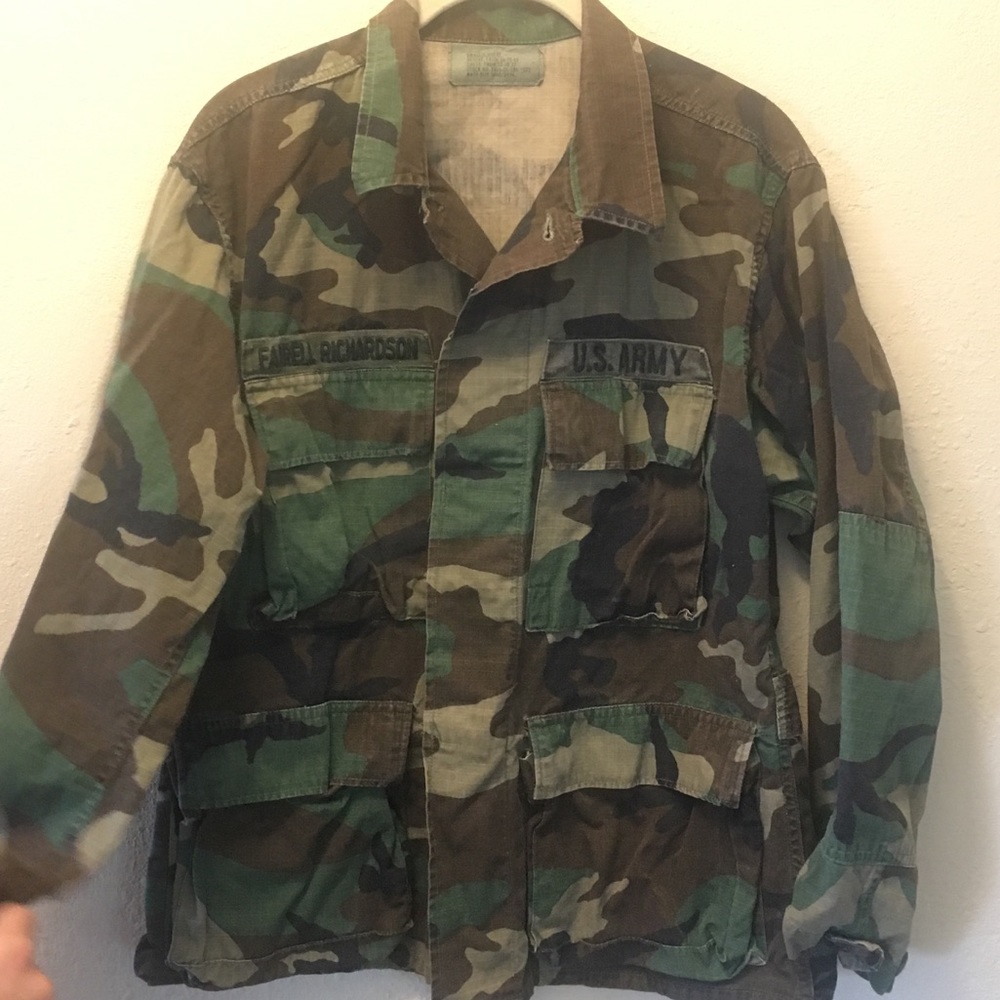 Camo “US Army” Military Jacket